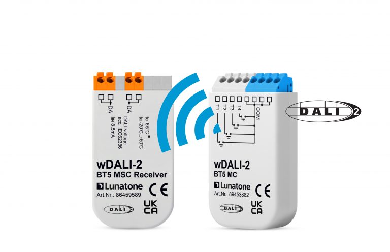 Lunatone wDALI-2 BT5 MC with paired Receiver 89453882 + 86459589 - 89453882+R