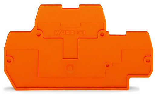 WAGO GmbH & Co. KG Abschluss-/Zwischenplatte 2mm, orange 870-519