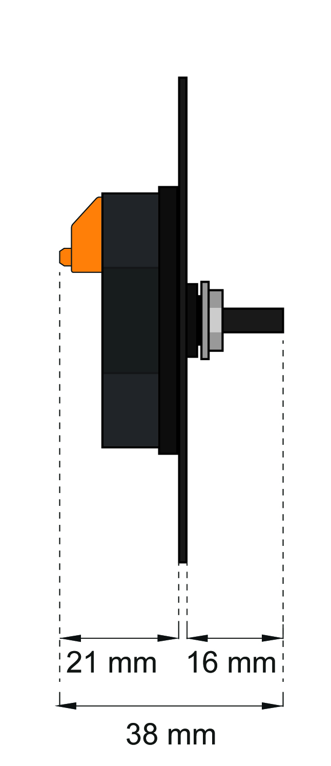 Lunatone rotary knob DALI-2 ROT NFC – 86459822-NFC