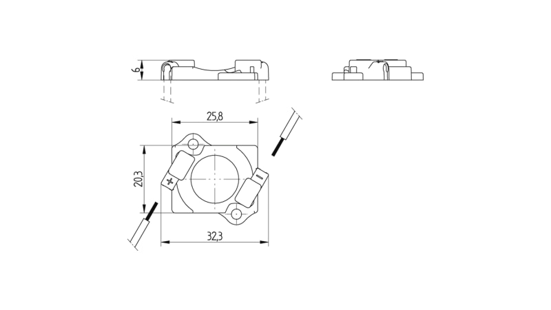 BJB Connector for LED Citizen CL-L233 - 47.315.4002.50