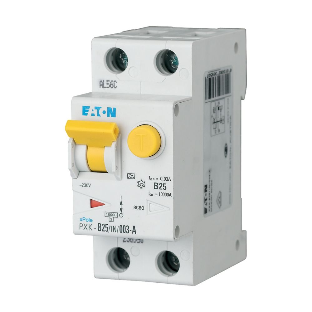 Eaton FI/LS-Kombischalter B 25A 1p+N, 30mA PXK-B25/1N/003-A