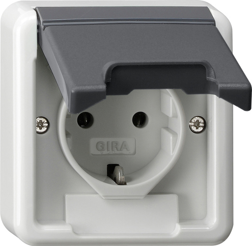Gira SCHUKO-Steckdose AP gr 445035 günstig online kaufen
