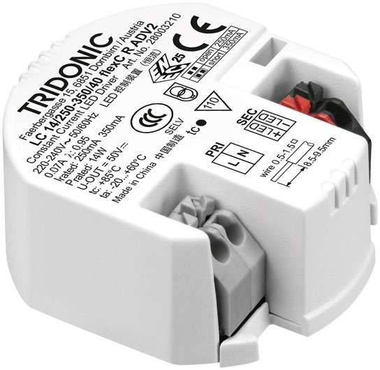 Tridonic LED-Treiber LC 14W 250-350mA flexC R ADV2 - 28003210