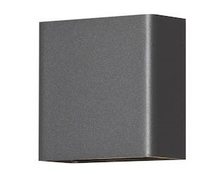 Gnosjö Konstsmide AL LED-Wandleuchte Chieri 2x2 anthrazit 7891-370 - 7891-370
