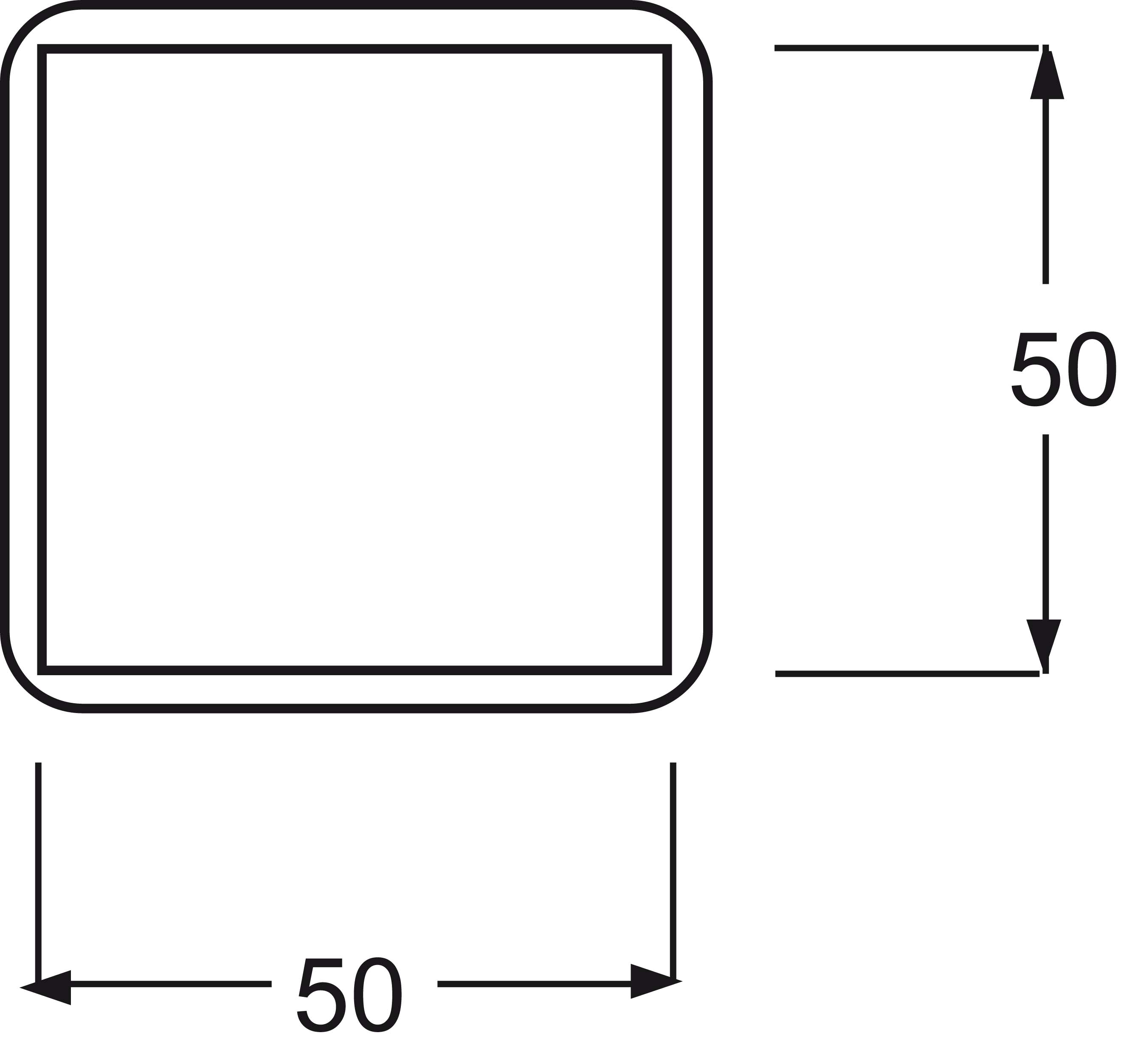 Busch-Jaeger Zentralscheibe aws UAE 50x50mm 1746-214-101 - 2CKA001726A0181