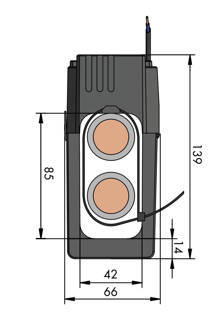 WAGO GmbH & Co. KG Kabelumbau-Stromwandler 500A/5A 0.5VA Kl.1 855-5105/500-001