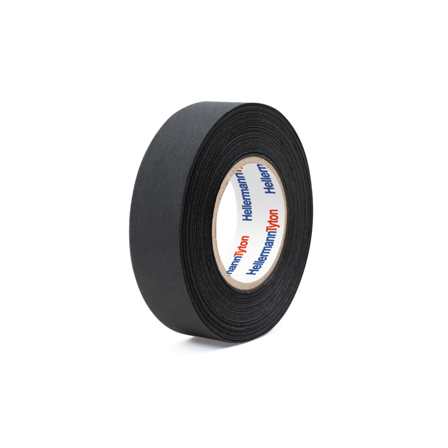 HellermannTyton Wickelband Polyester-Gewebeband HTAPEPROTECT180PETBK