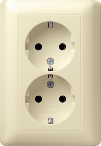 Gira Schuko-Doppelst.ds. cws-gl 078001 - 078001
