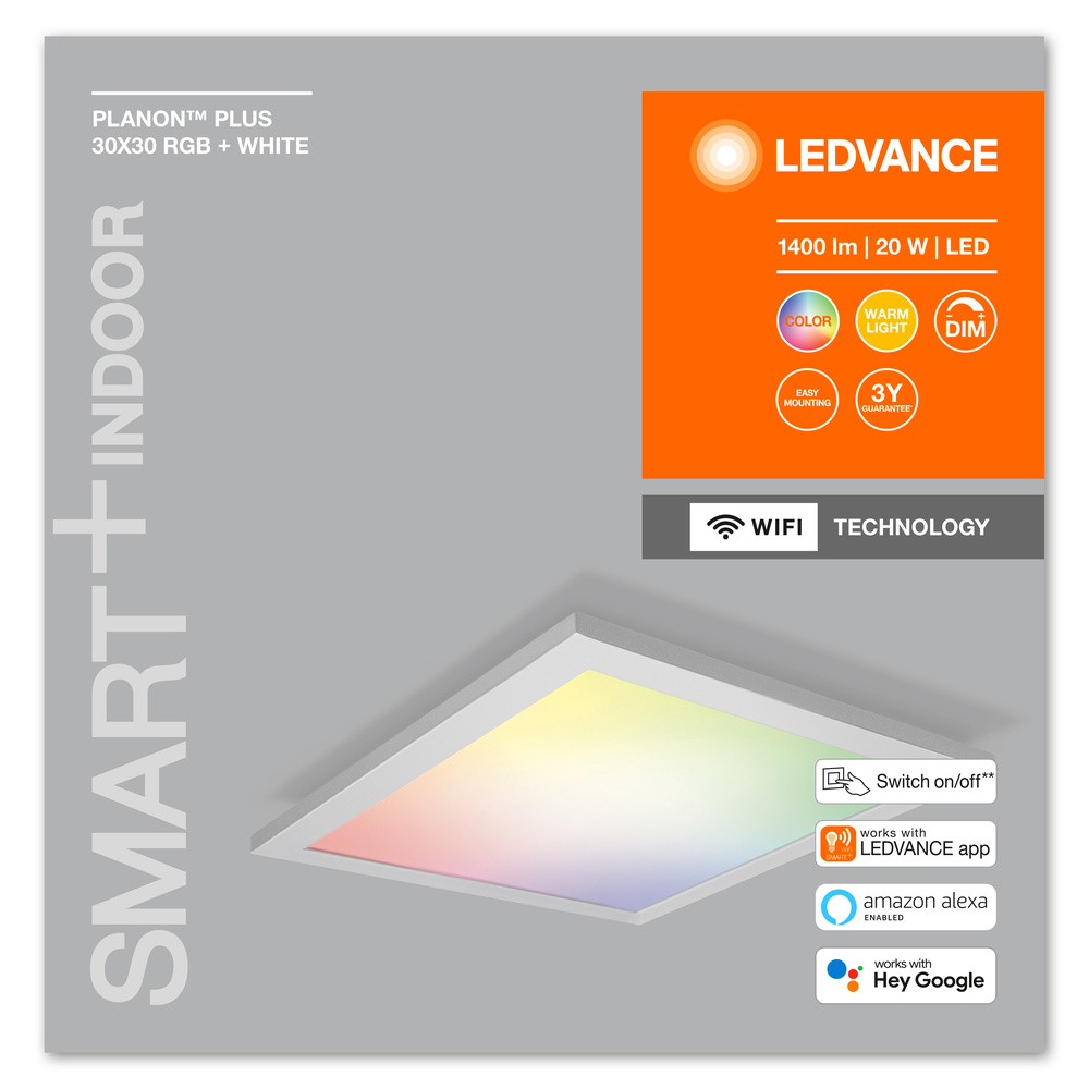 Ledvance LED panel luminaire SMART+ Planon Plus RGBW 300X300