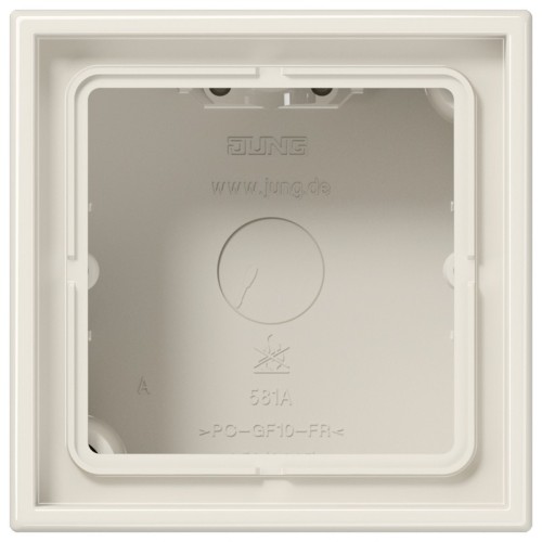 Jung AP-Kappe 1-fach ws angeformter Rahmen LS 581 A W - LS581AW