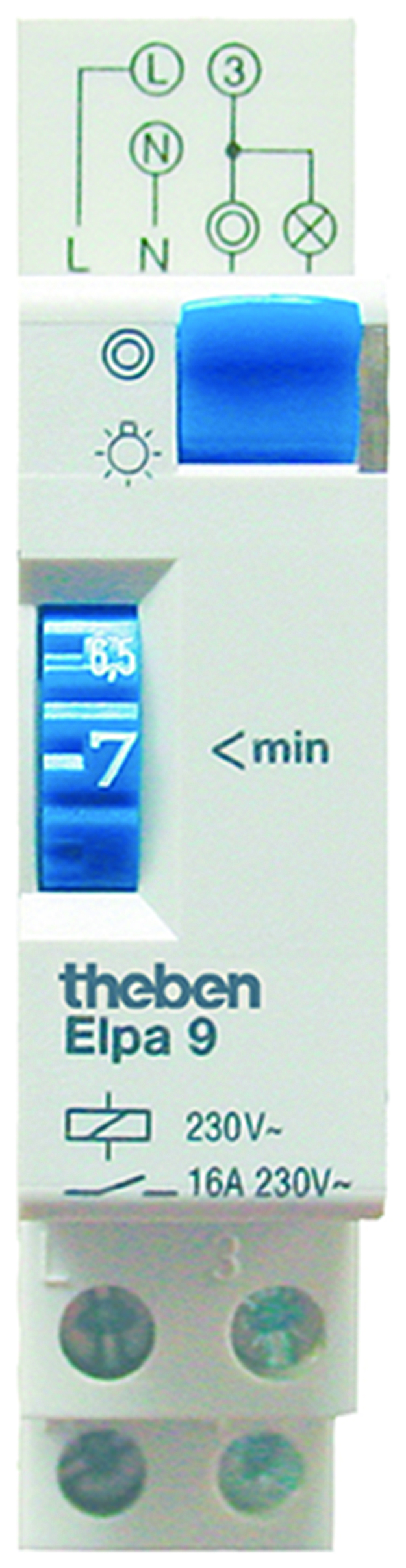 Theben Treppenlicht-Zeitschalter 1S, 1-7min ELPA 9 - 90001