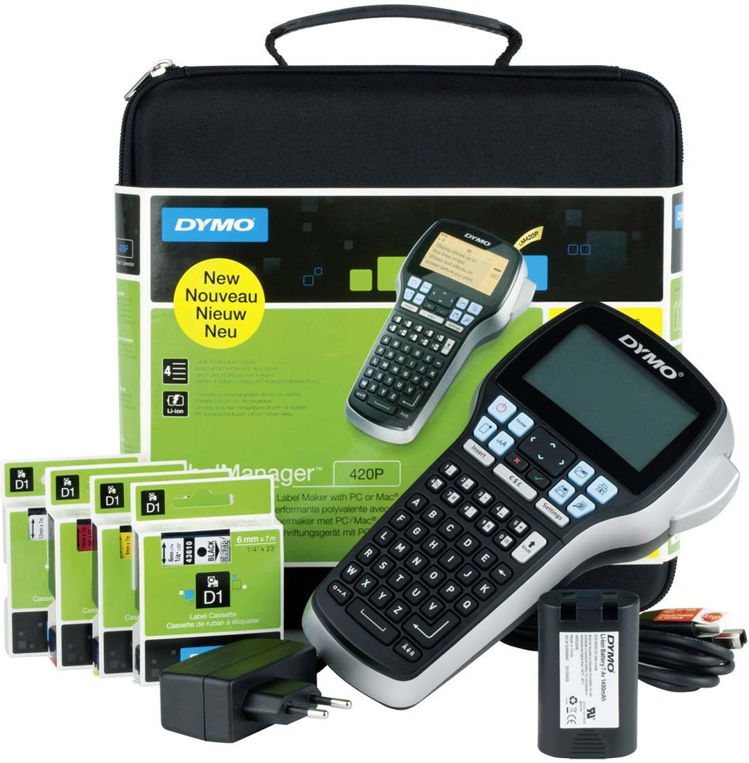 Newell Brands LabelManager ABC-Tastatur +Koffer DYMO LMR-420P ABC K.