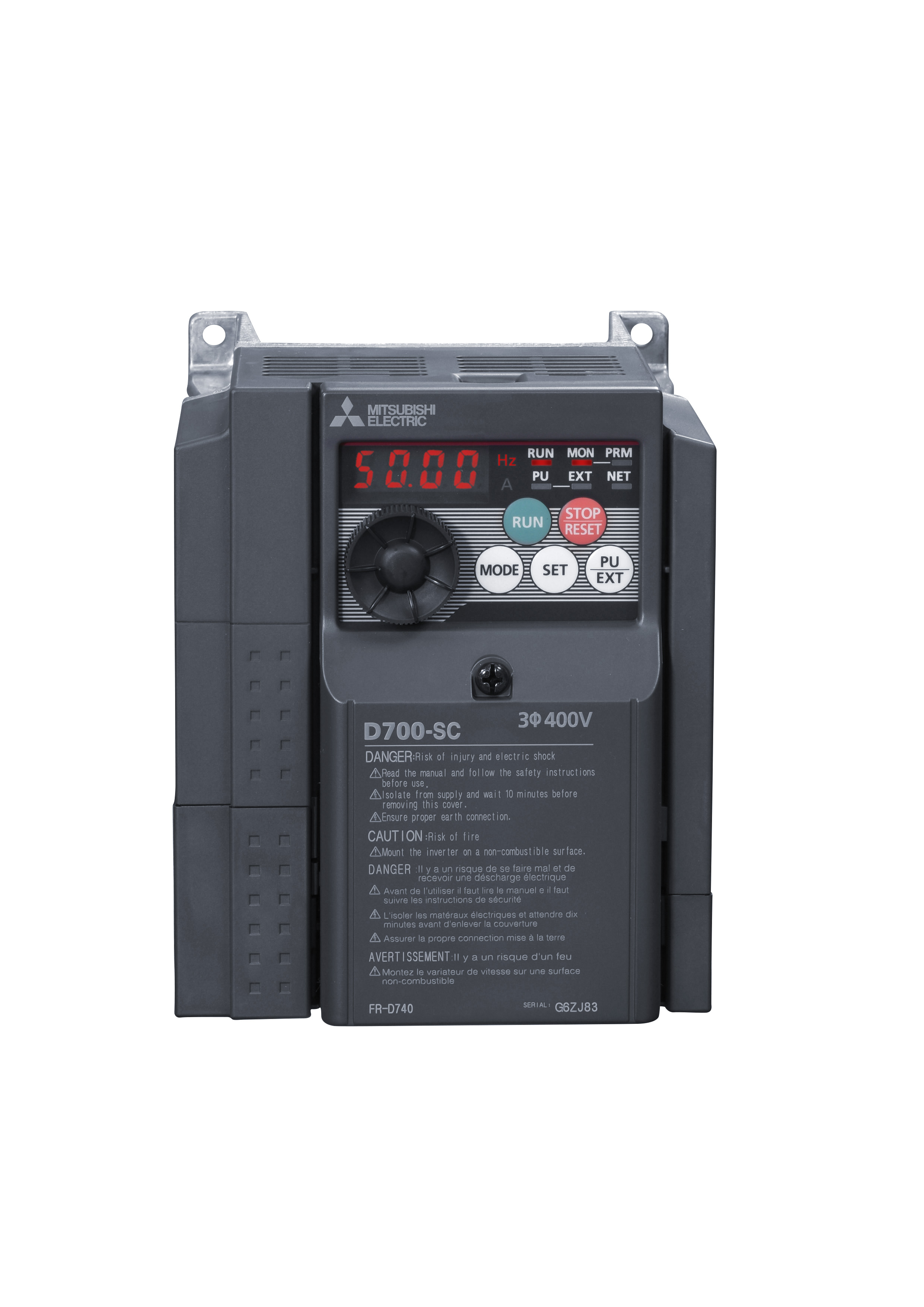 Mitsubishi Electric Frequenzumrichter 1,5kW 3,6A 3x480V FR-D740-036SC-EC