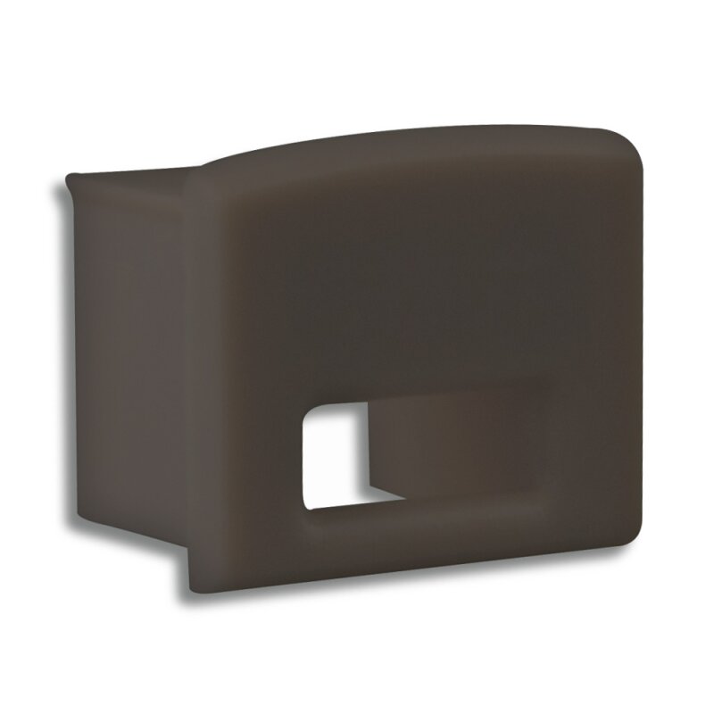 DOTLUX PVC end cap for profile/cover DXA5/C black, with cable gland - 4010