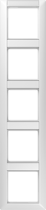 Jung Rahmen 5-fach aws waage/senkrecht AS 585 NA WW günstig online kaufen