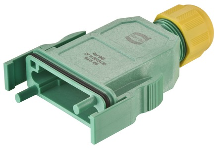 Harting Tüllengehäuse Kunststoff, grün 09140010430