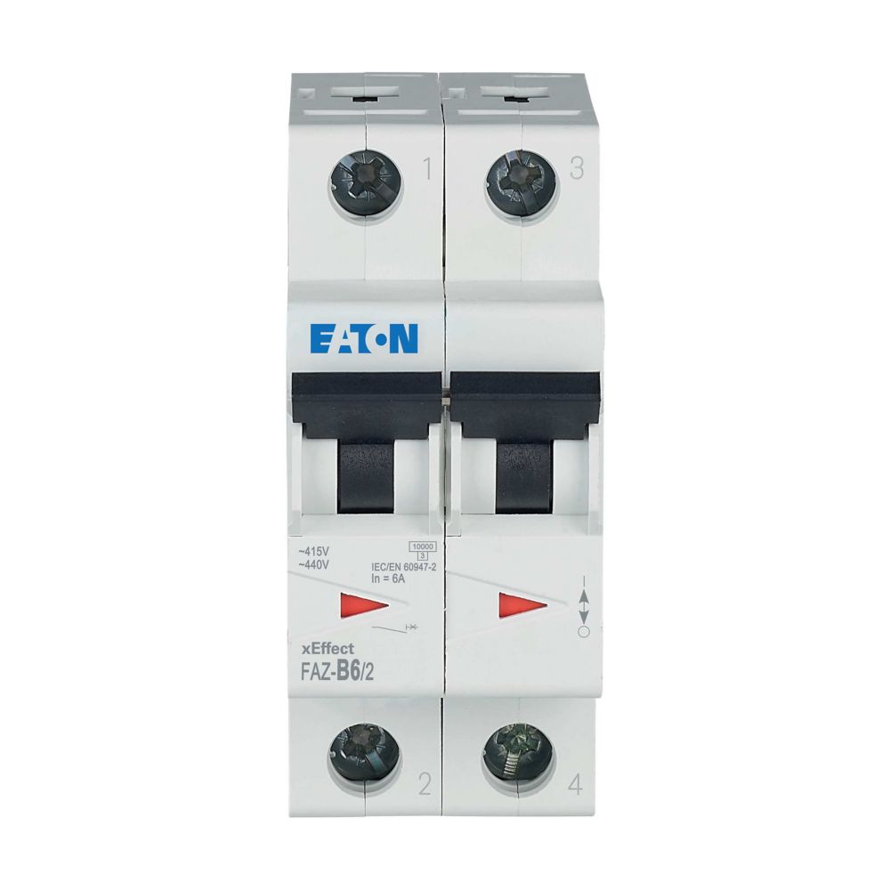 Eaton Leitungsschutzschalter B 6A, 2p FAZ-B6/2 - 278728