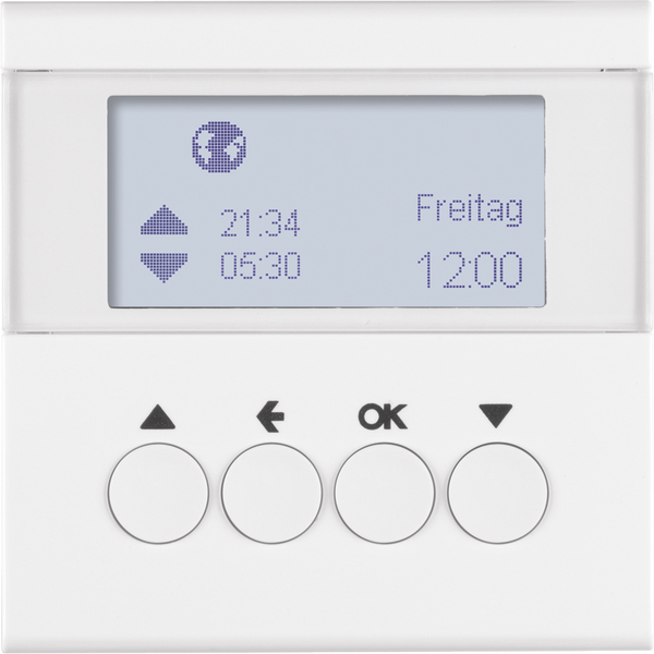 Berker Jalousie-Schaltuhr polarweiß glänzend 85741189 günstig online kaufen