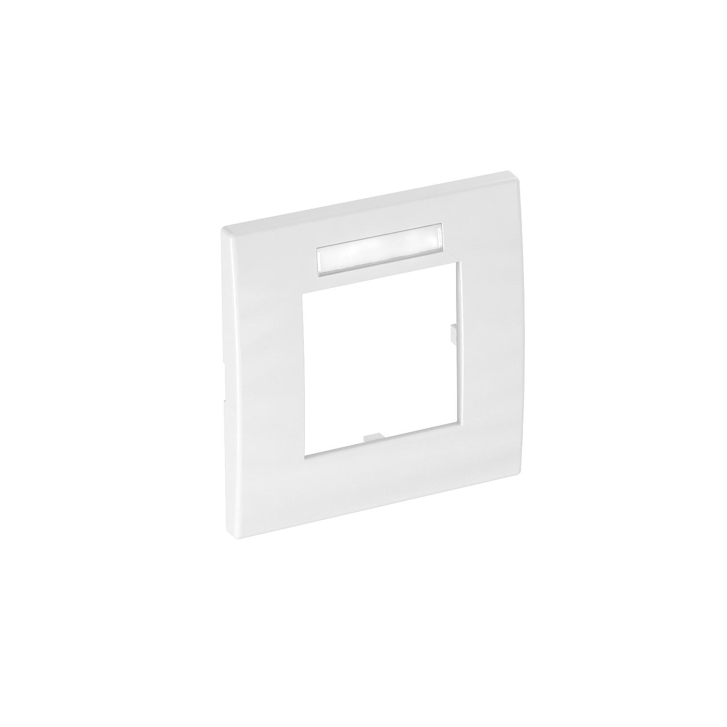OBO Bettermann Vertr Abdeckrahmen 1fach 84x84mm rws AR45-BF1 RW - 6119332