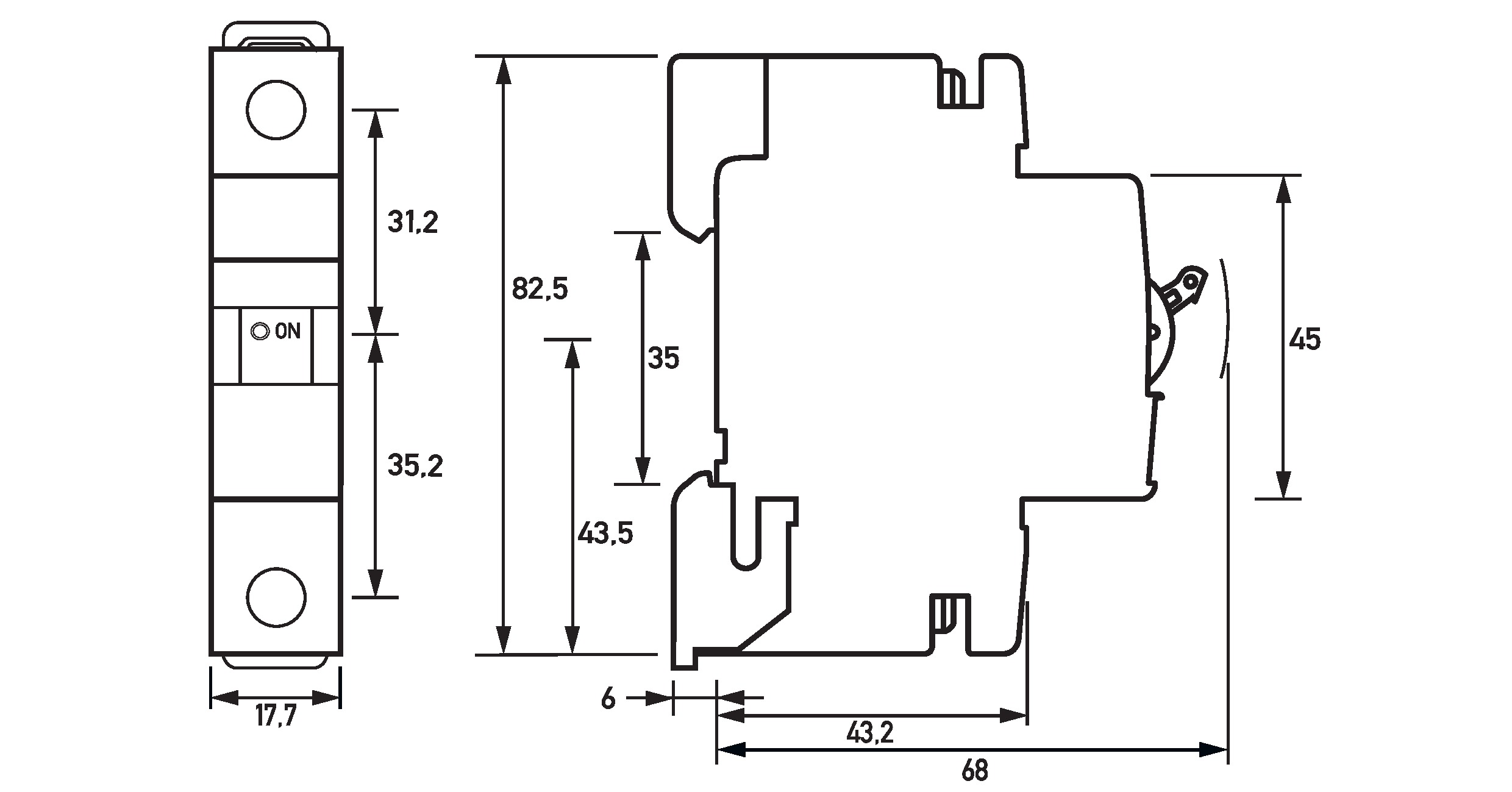 Doepke Leitungsschutzschalter DLS 6I C6-1 10KA