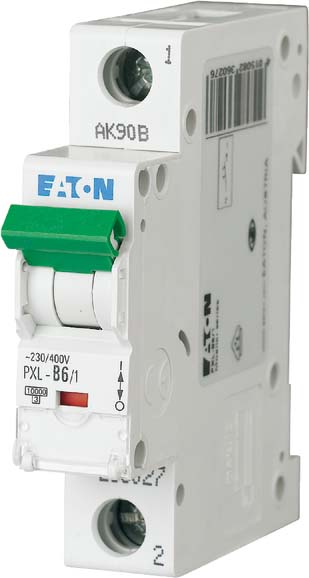 Eaton LS-Schalter m.Beschrift. B 6A, 1p PXL-B6/1 - 236027