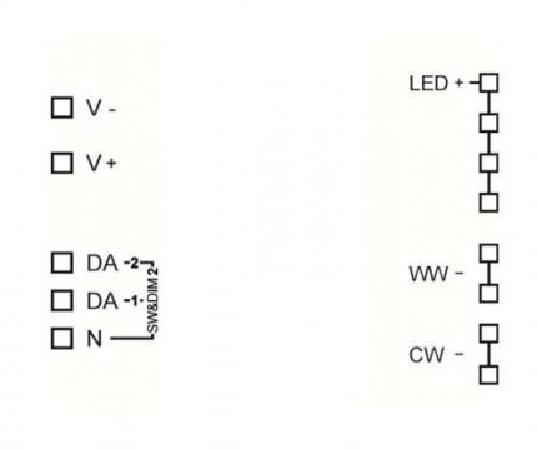 Lunatone Light Management LED-Dimmer DALI CW-W 1000mA