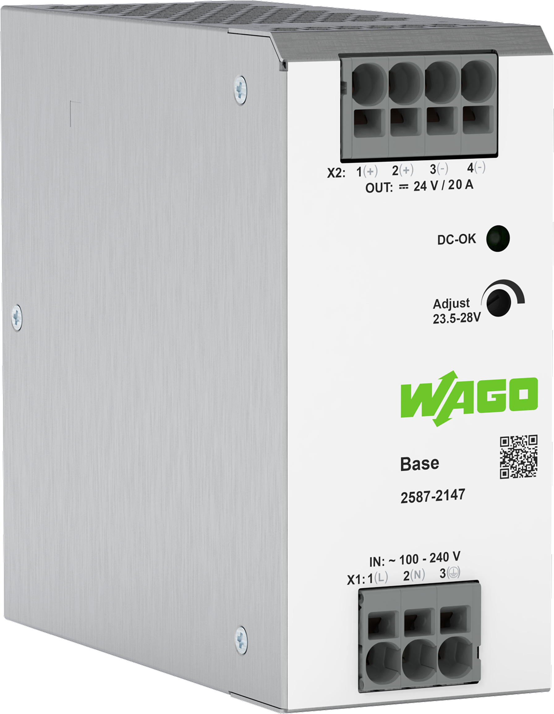 WAGO GmbH & Co. KG Primär getakt. Stromverso. Base,1-phasig 2587-2147
