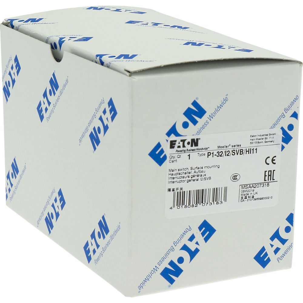 Eaton Hauptschalter I2/SVB P1-32/I2/SVB/HI11 - 207318