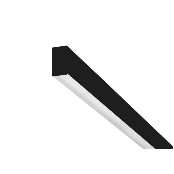 Brumberg LED mounting profile, black, rectangular - 77143083