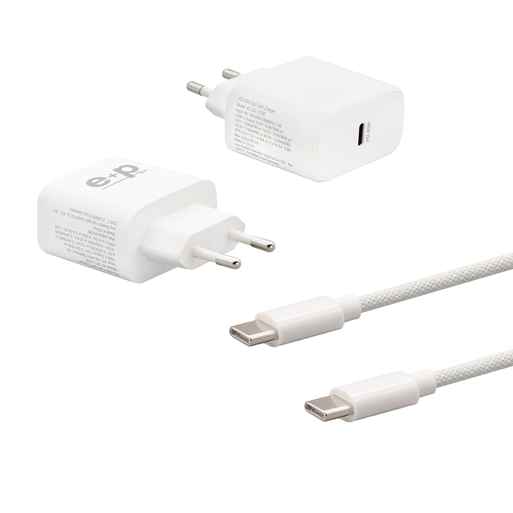 E+P Elektrik USB-C Ladeset 45W AC-SET 221