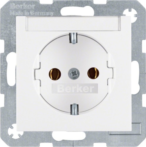 Berker Schuko-Steckdose pws + Beschriftungsfeld 47501909 - 47501909 günstig online kaufen