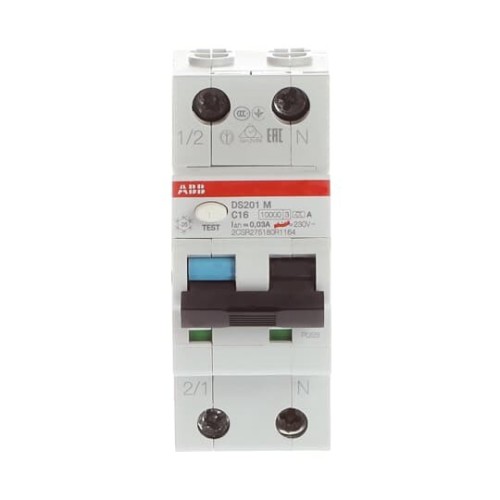 ABB Stotz S&J FI/LS-Schalter 10kA, 1p+N DS201MA-C16/0,03 - 2CSR275180R1164