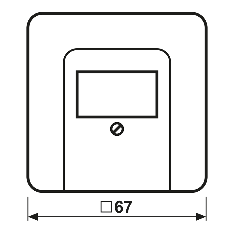 Jung Abdeckung aws für TAE-Dose CD 569 T WW - CD569TWW