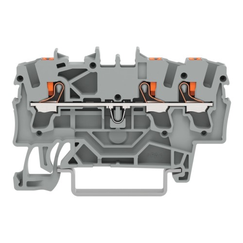 WAGO GmbH & Co. KG 3-Leiter-Durchgangsklemme 2,5qmm, grau 2202-1301 - 2202-1301