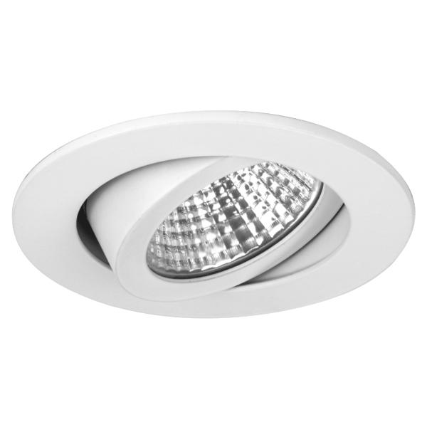 Brumberg recessed LED spotlightset, switchable, white, round - 38361074