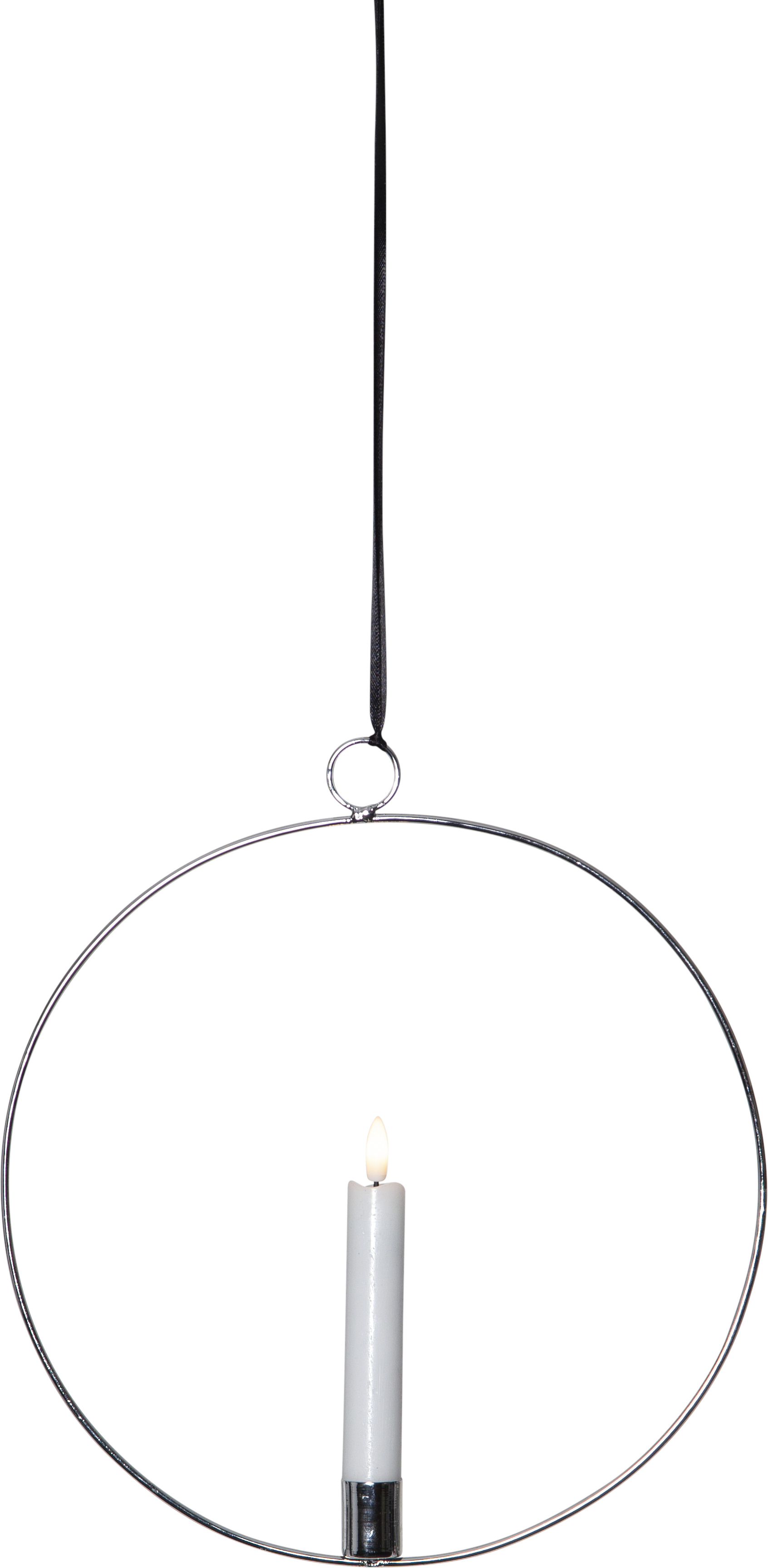 Star Trading LED-Kerze silber,hängend,D28cm 063-43 günstig online kaufen