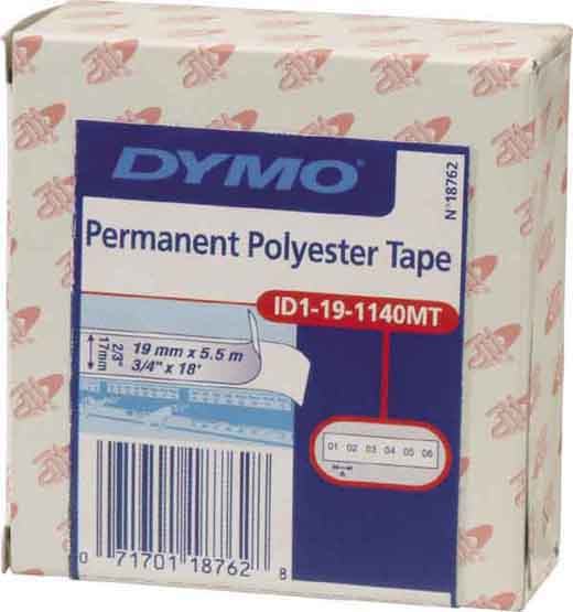 Newell Brands Band ID1 Polyest.19mm/7m schwarz auf metallic 18487