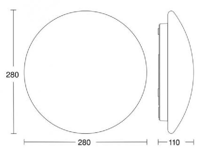 Steinel LED indoor luminaire RS PRO LED P1 S NW V3  - 4007841056032