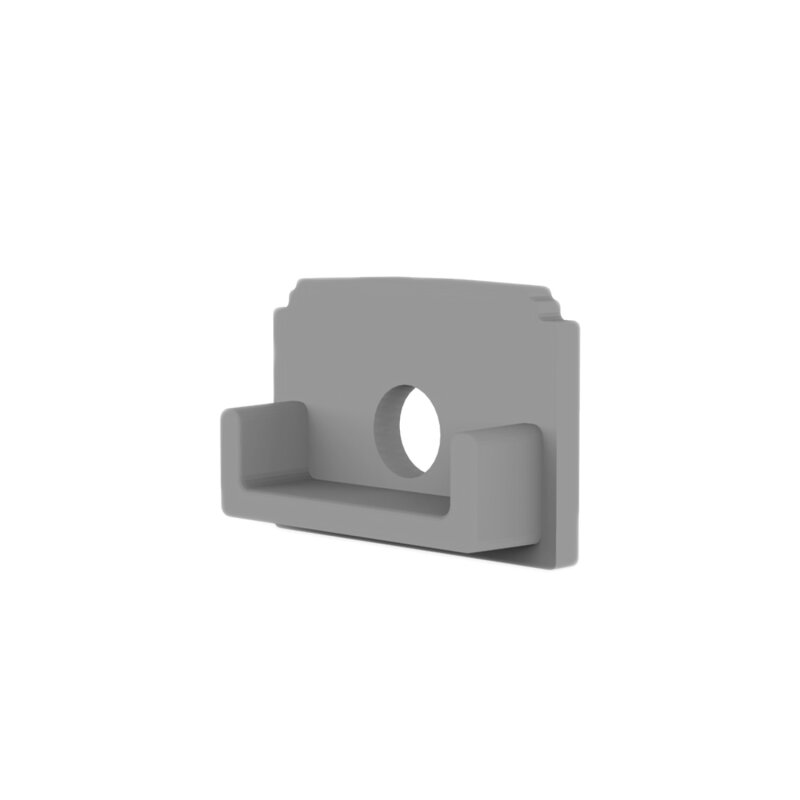 PVC-Endkappe fuer Trockenbauprofil/ Abdeckung DXT4/A grau Kabel