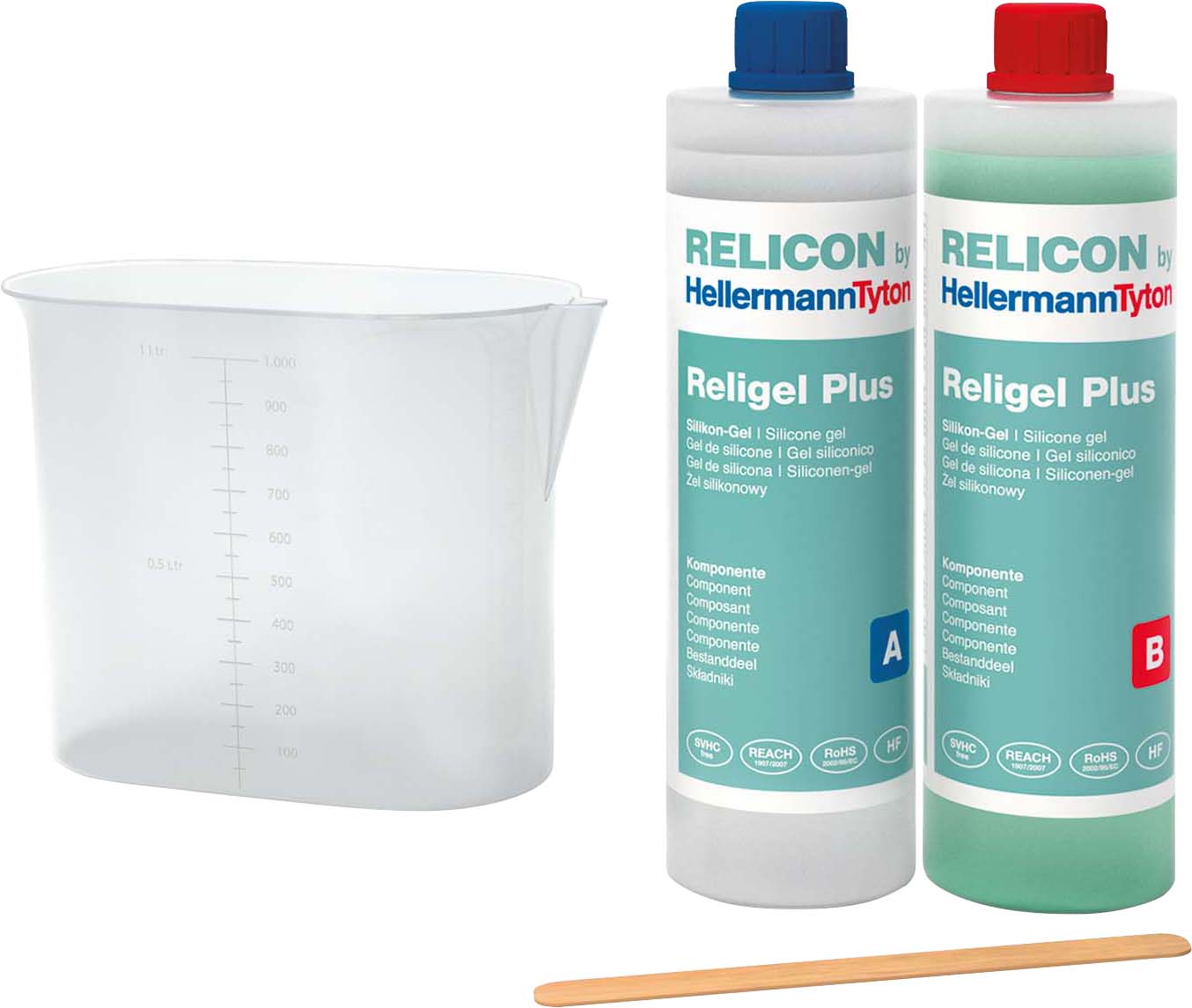 HellermannTyton Silikongel 2-Komponenten Religel Plus 1000