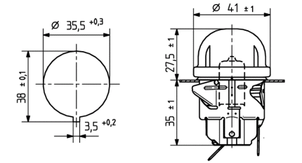 BJB Oven lamps G9 for round cut-outs ø 35,5 mm - 77.208.5101.10