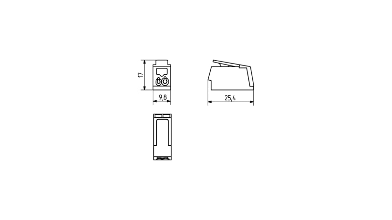 BJB 1-pole pushwire terminal blocks - 46.411.7000.50