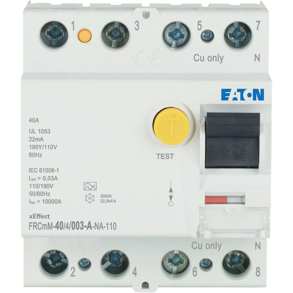 Eaton FI-Schalter 40A 4pol 30mA FRCMM40/4/003A-NA110