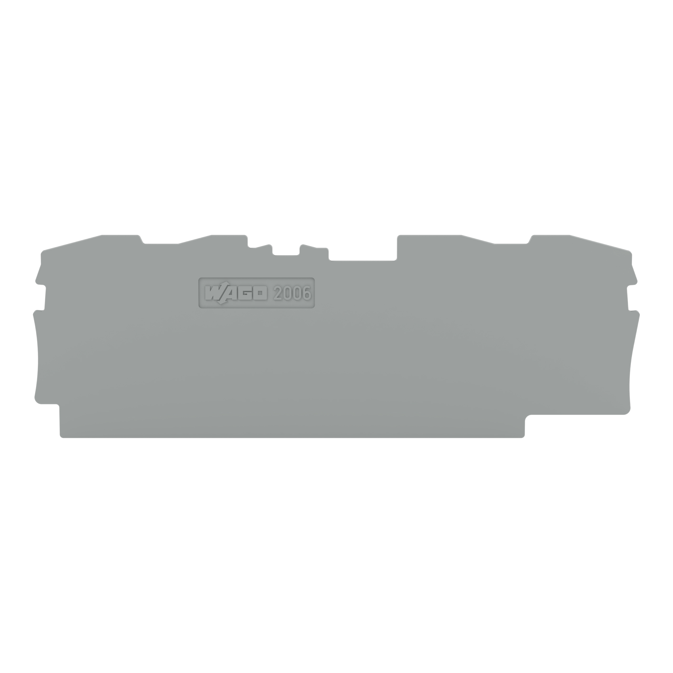 WAGO GmbH & Co. KG Abschluss- u. Zwischenpl. 1mm dick,grau 2006-1491