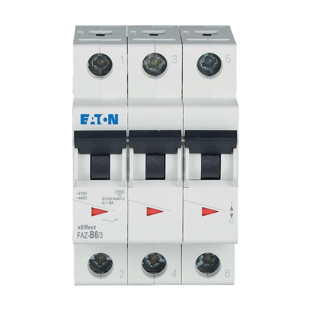 Eaton Leitungsschutzschalter B 6A, 3p FAZ-B6/3 - 278841