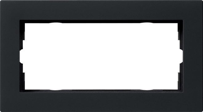 Gira Abdeckrahmen 2f. sw flach 1002095 günstig online kaufen