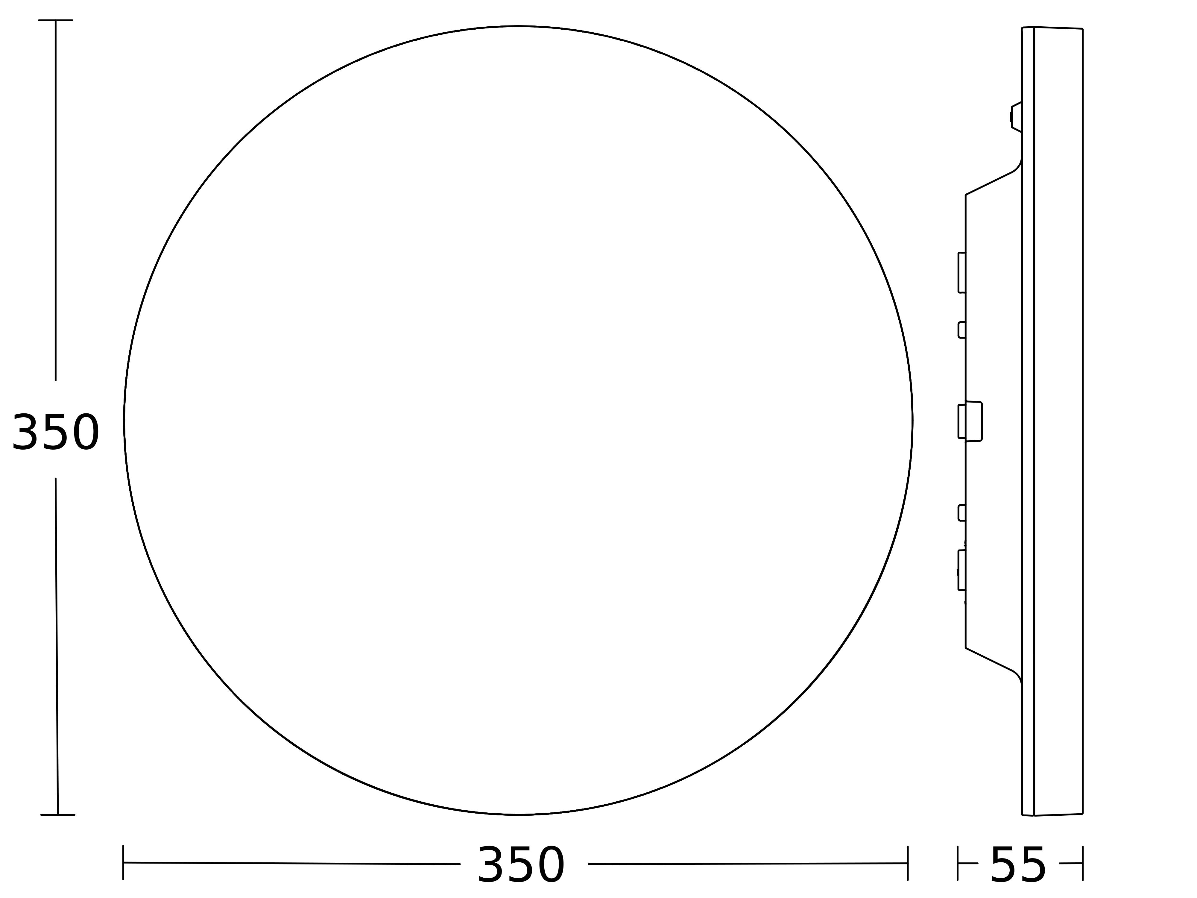 Steinel Sensor-Innenleuchte 350 x 55 mm WS R20 plus SC 3000K - 67755