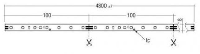Tridonic LED-Strip LLE FLEX G2 8x4800 7W-1200lm/m 840 ADV - 28001904