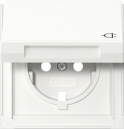 Gira Abd. SCHUKO-Steckd. KD TX_44 Reinweiß 492266