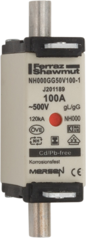 Mersen NH-Sicherungseinsatz SG Gr.000 gG100A/500VKM NH000GG50V100-1 - J201189